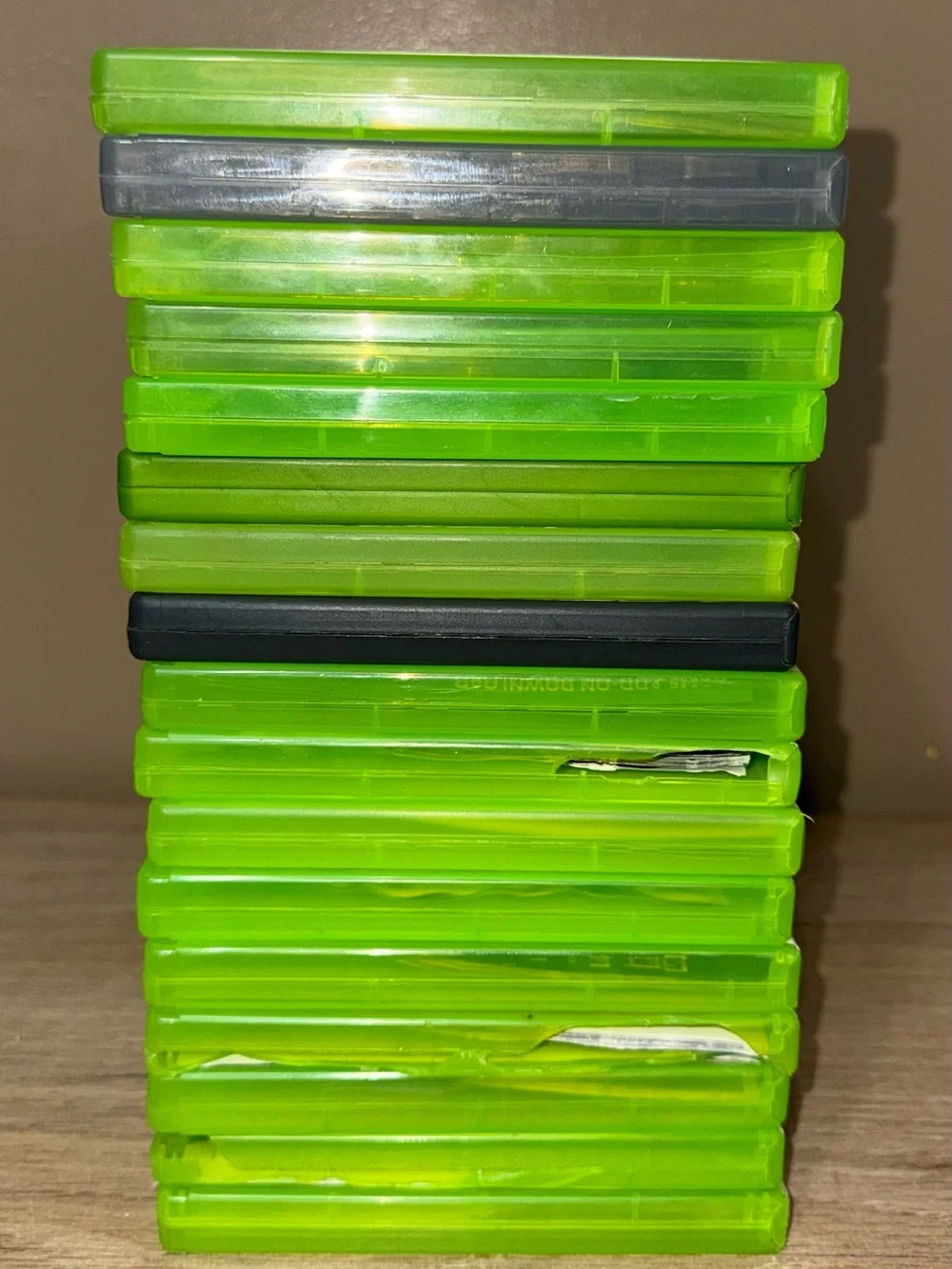 XBOX 360 Game Case Bundle of 17. 6 Free random games.